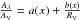 \hbox{$\frac{A_{\lambda }}{A_{\rm V}}=a(x)+\frac{b(x)}{R_{\rm V}}$}