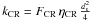 \hbox{$k_{\rm CR}=F_{\rm CR}\,\eta_{\rm CR}\,\frac{d_{\rm s}^{2}}{4}$}