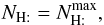 \appendix \setcounter{section}{2} \begin{eqnarray*} N_{\mathrm{H:}}=N_{\mathrm{H:}}^{\rm max}, \end{eqnarray*}