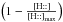 \hbox{$\left(1-\frac{[\mathrm{H::}]}{[\mathrm{H::}]_{\rm max}}\right)$}