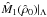 \hbox{$\hat M_1(\hat\rho_0)|_\Lambda$}