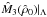 \hbox{$\hat M_3(\hat\rho_0)|_\Lambda$}