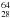 \hbox{$^{64}_{28}$}