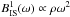 \hbox{$B_{\rm IS}^1 (\omega) \propto \rho \omega^2$}