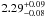 \hbox{$2.29^{+0.09}_{-0.08}$}