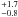 \hbox{$^{+1.7}_{-0.8}$}