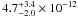 \hbox{$4.7^{+3.4}_{-2.0}\times10^{-12}$}