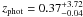 \hbox{$z_{\rm{phot}} = 0.37^{+3.72}_{-0.04}$}