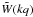 \hbox{$\tW(kq)$}