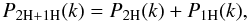 \begin{equation} P_{\rm 2H+1H}(k) = P_{\rm 2H}(k) + P_{\rm 1H}(k) , \label{Pk-halo} \end{equation}