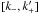 \hbox{$[k_-,k_+']$}