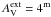 \hbox{$A_{\rm V}^{\rm ext}=4^{\rm m}$}
