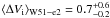 \hbox{$\langle\Delta V_{\rm{i}}\rangle_{\rm{W51-e2}}=0.7^{+0.6}_{-0.2}$}