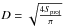 \hbox{$D=\sqrt{\frac{4 S_\mathrm{proj}}{\pi}}$}