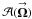 \hbox{$\mathcal{A}(\vecbf{\Omega})$}