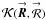 \hbox{$\mathcal{K}(\vecbf{\boldsymbol{R}},\vecbf{\mathcal{R}})$}