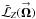\hbox{$\tilde{\mathcal{L}}_{Z}(\vecbf{\Omega})$}