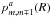\hbox{$p^{a}_{m,m \mp 1}(R)$}