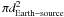 \hbox{$\pi d^2_{\rm Earth-source}$}
