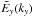 \hbox{${\bar E}_y(k_y)$}