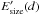 \hbox{$E_{\rm size}^\prime(d)$}