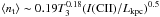 \hbox{$\langle n_{\rm t} \rangle \sim 0.19 T_3^{0.18}(I({\rm CII})/L_{\rm kpc})^{0.5}$}