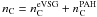 \hbox{$n_{\rm C}=n_{\rm C}^{\rm eVSG} + n_{\rm C}^{\rm PAH}$}
