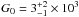 \hbox{$G_0 = 3^{+2}_{-1}\times 10^3$}