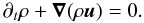 \appendix \setcounter{section}{1} \begin{equation} \partial_{t}\rho+\vec{\nabla}(\rho\vec{u})=0. \label{Eq13} \end{equation}
