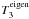 \hbox{$T_3^{\rm eigen}$}