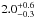 \hbox{$2.0^{+0.6}_{-0.3}$}
