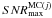 \hbox{$SNR^{{\rm MC}(j)}_{\rm max}$}