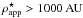 \hbox{$\mathrm{\rho_{app}^\star > 1000\,AU}$}