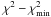 \hbox{$\chi^2 - \chi^2_{\mathrm{min}} $}