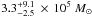 \hbox{$3.3^{+9.1}_{-2.5}~\times\,10^{5}~M_{\odot}$}
