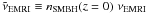 \hbox{$\tilde{\nu}_{\rm EMRI}\equiv n_{\rm SMBH}(z=0)\,\,\nu_{\rm EMRI}$}