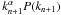\hbox{$k_{n+1}^\alpha P(k_{n+1})$}