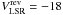 \hbox{$V^{\rm rev}_{\mathrm{LSR}}=-18$}
