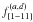 \hbox{$f_{\{1-11\}}^{(a,d)}$}