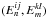 \hbox{$(E^{ij}_n,E^{kl}_m)$}