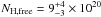 \hbox{$N_{\rm H,\rm free} = 9^{+4}_{-3} \times10^{20}$}