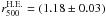 \hbox{$r^{\rm H.E.}_{500}=(1.18\pm0.03)$}