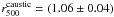 \hbox{$r^{\rm caustic}_{500}=(1.06\pm 0.04)$}