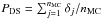 \hbox{$P_{\rm DS}= \sum_{j=1}^{n_{\rm MC}}\delta_{j}/n_{\rm MC}$}