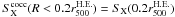 \hbox{$S^{\rm cocc}_{\rm X}(R < 0.2r_{500}^{\rm H.E.})=S_{\rm X}(0.2r_{500}^{\rm H.E.})$}