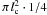 \hbox{$\pi \, l_{\rm c}^2 \cdot 1/4$}