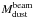 \hbox{$M_{\rm dust}^{\rm beam}$}