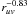 \hbox{$r_{uv}^{-0.83}$}