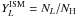 \hbox{$Y^{\rm ISM}_L=N_L/N_{\rm H}$}