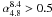 \hbox{$\alpha_{4.8}^{8.4} > 0.5$}